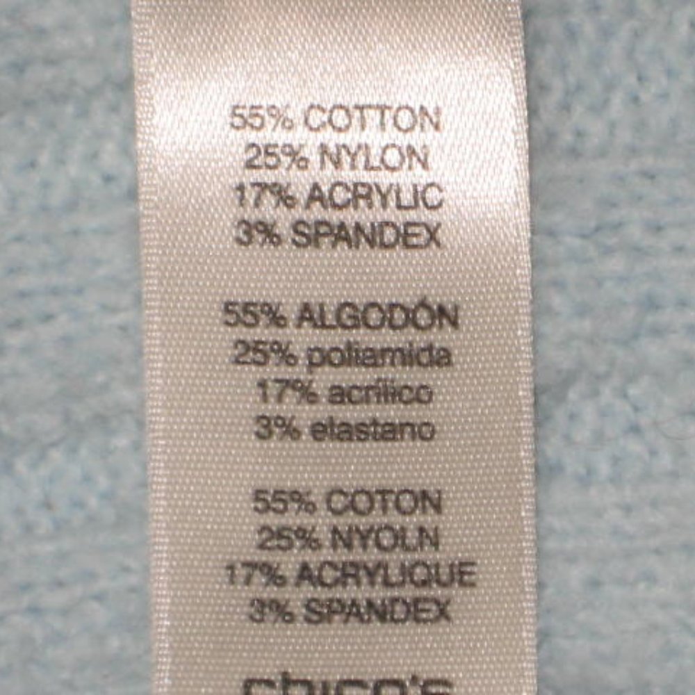 Chicos Poncho Great Condition M Blue Turtleneck Cozy Textured Pullover Sweater - Picture 10 of 11